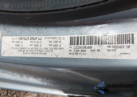 2013 Dodge Avenger Se z USA, uszkodzony, nr VIN 1C3CDZAB1DN610699